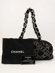 2005年頃製 パイルCCマークチェーンパターンショルダーバッグ　ブラック