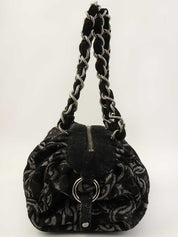 2005年頃製 パイルCCマークチェーンパターンショルダーバッグ　ブラック