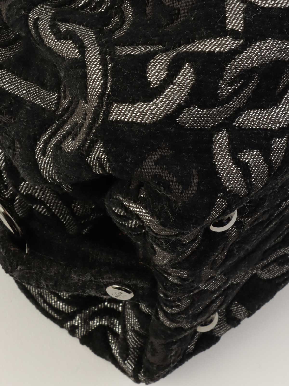 2005年頃製 パイルCCマークチェーンパターンショルダーバッグ　ブラック