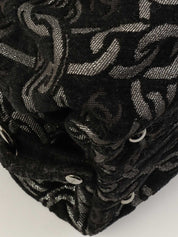 2005年頃製 パイルCCマークチェーンパターンショルダーバッグ ブラック