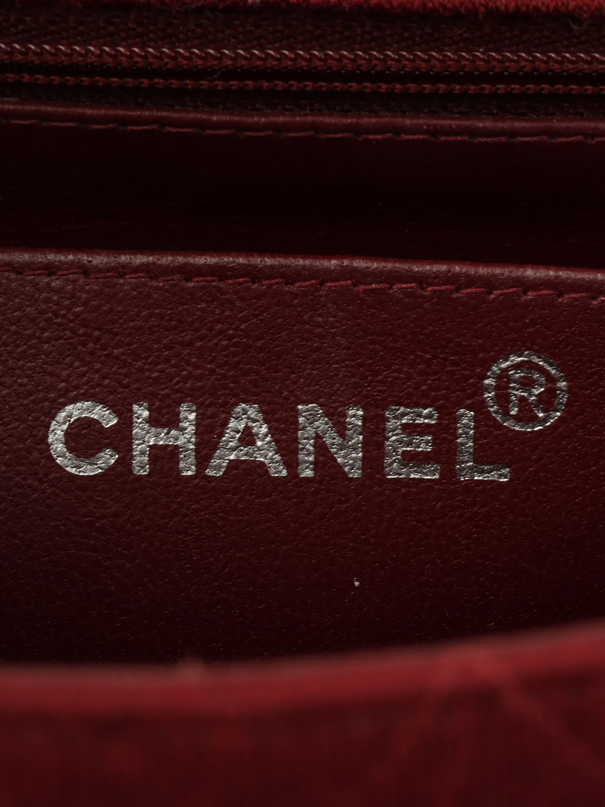 Circa 1997 Matelasse Stitch CC Turnlock Handbag, Bordeaux