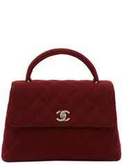 Circa 1997 Matelasse Stitch CC Turnlock Handbag, Bordeaux