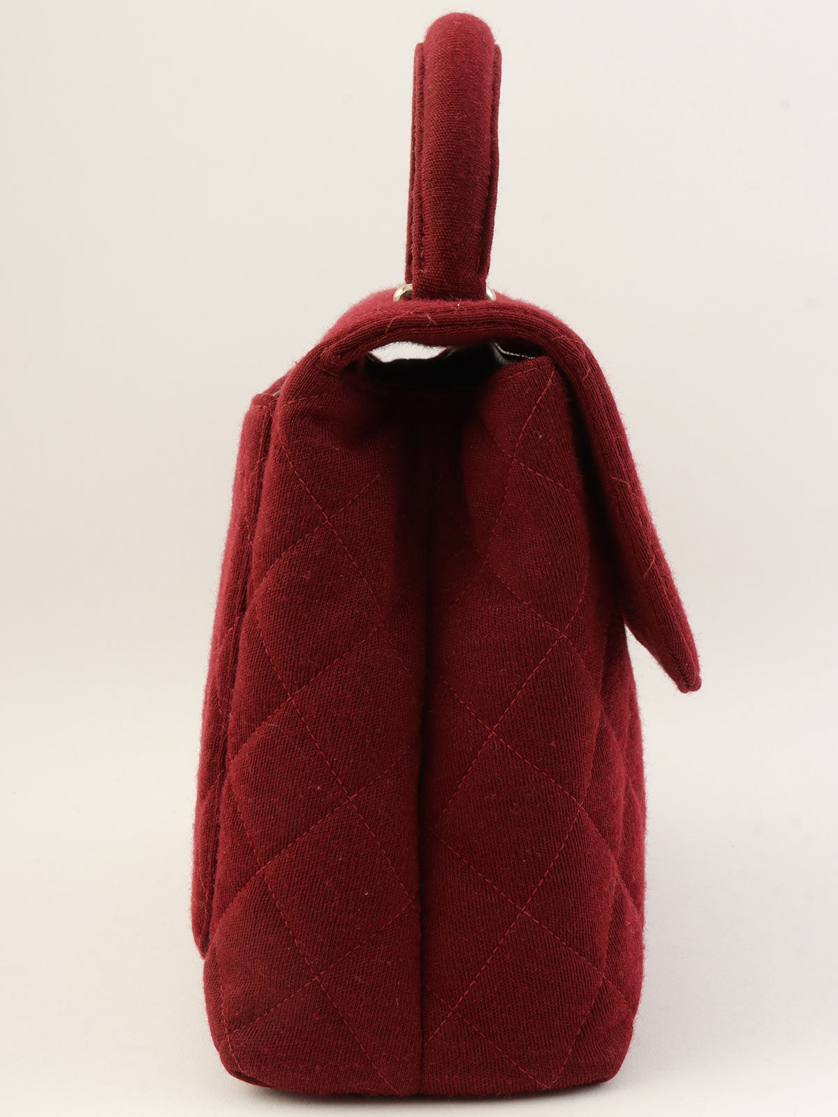 Circa 1997 Matelasse Stitch CC Turnlock Handbag, Bordeaux