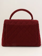 Circa 1997 Matelasse Stitch CC Turnlock Handbag, Bordeaux