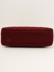 Circa 1997 Matelasse Stitch CC Turnlock Handbag, Bordeaux