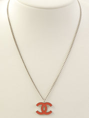 2004年製 CCマークネックレス シルバー/サーモンピンク