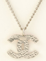 2004年製 CCマークネックレス シルバー/サーモンピンク