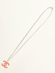 2004年製 CCマークネックレス シルバー/サーモンピンク