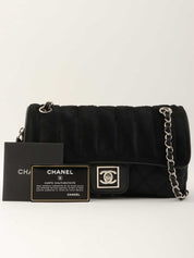 2005年頃製 ナイロンハラココンビスポーツラインチェーンショルダーバッグ　ブラック