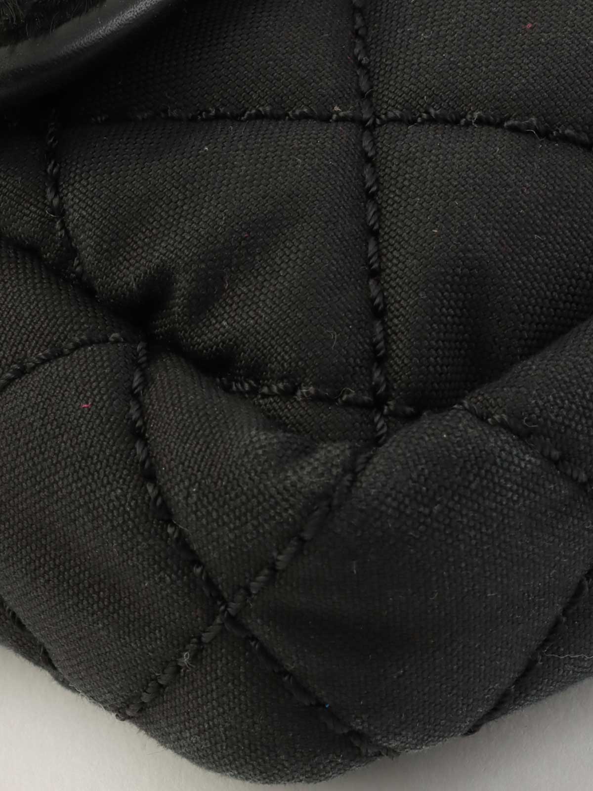 2005 Nylon and Harako Combination Sports Line Chain Shoulder Bag in Black