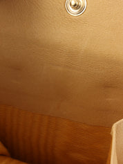 2001 Caviar Skin CC Mark Stitch Wallet, Beige