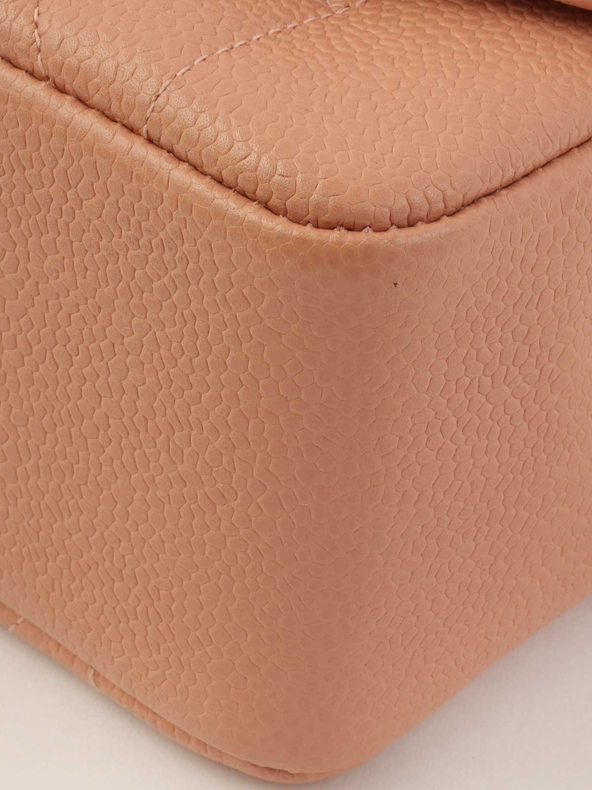 1995 Caviar Skin Diana Flap Chain Bag, 22cm, Pink