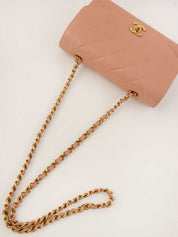 1995 Caviar Skin Diana Flap Chain Bag, 22cm, Pink