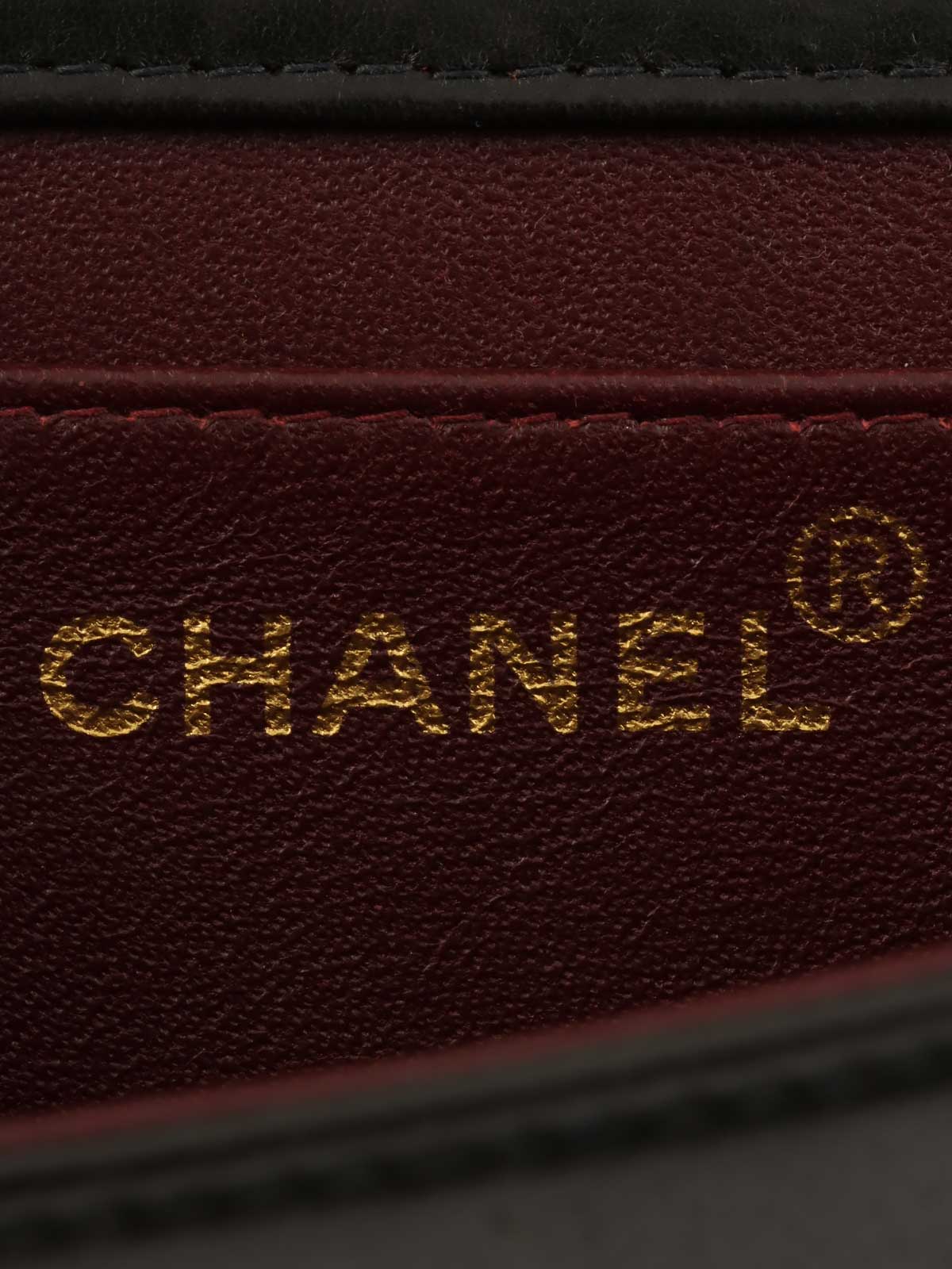 1998年頃製 フルフラップCCマークプレートチェーンバッグ ブラック