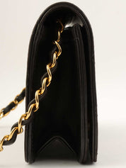 1998年頃製 フルフラップCCマークプレートチェーンバッグ ブラック