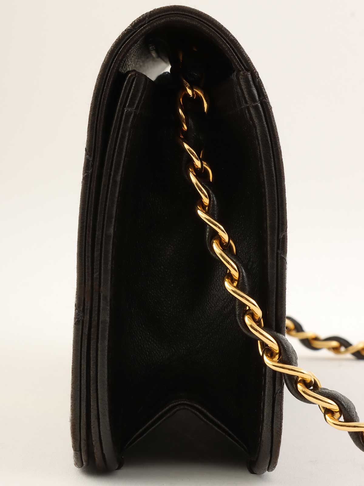 1998年頃製 フルフラップCCマークプレートチェーンバッグ ブラック