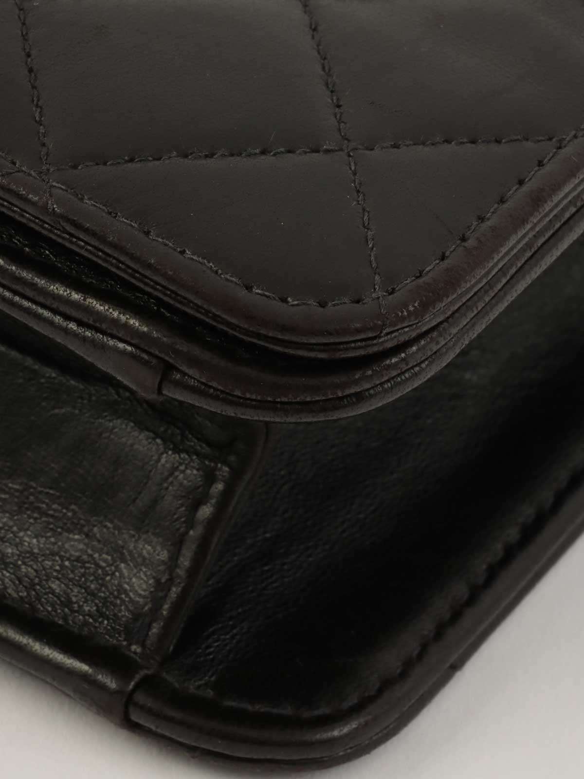 1998年頃製 フルフラップCCマークプレートチェーンバッグ ブラック