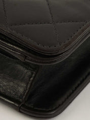 1998年頃製 フルフラップCCマークプレートチェーンバッグ ブラック