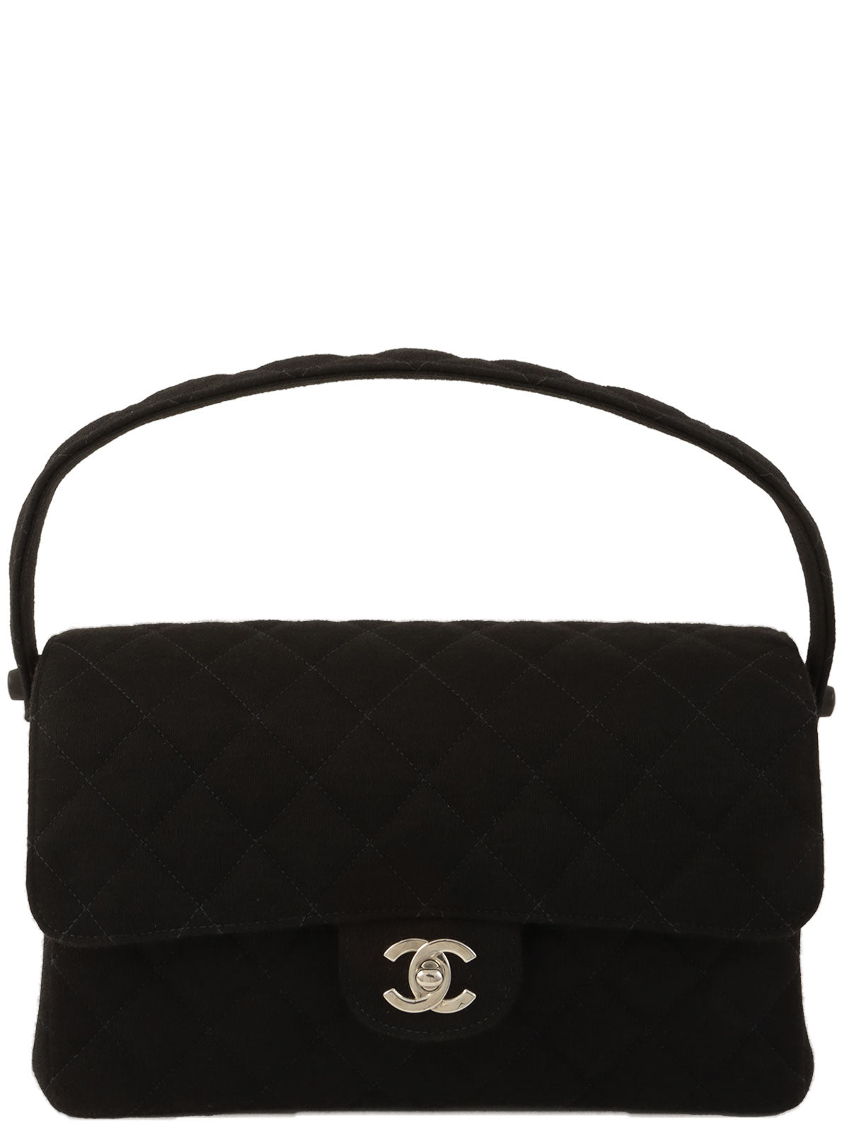 1997年頃製 コットンダブルフェイスCCターンロックハンドバッグ ブラック