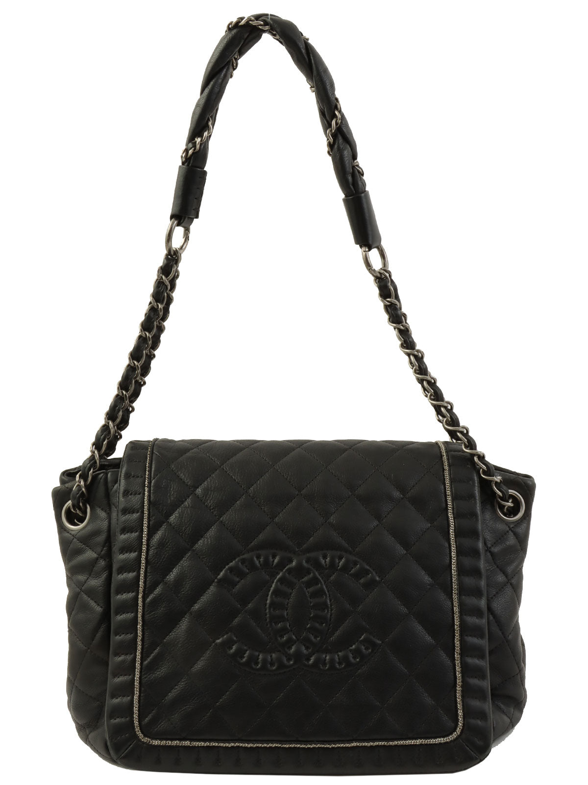 2011 CC Mark Stitch One Shoulder Bag Black