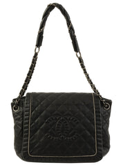 2011 CC Mark Stitch One Shoulder Bag Black