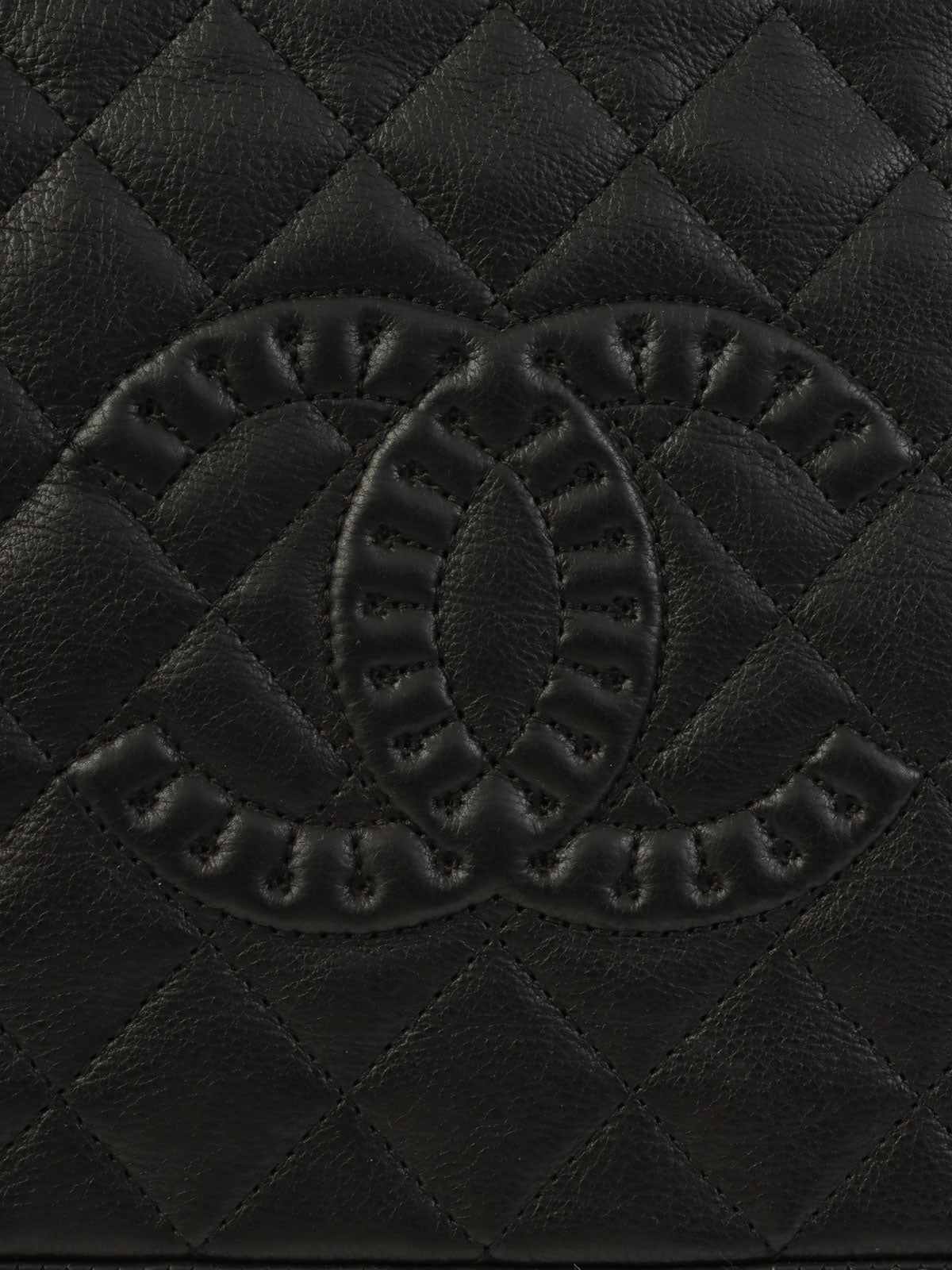 2011 CC Mark Stitch One Shoulder Bag Black