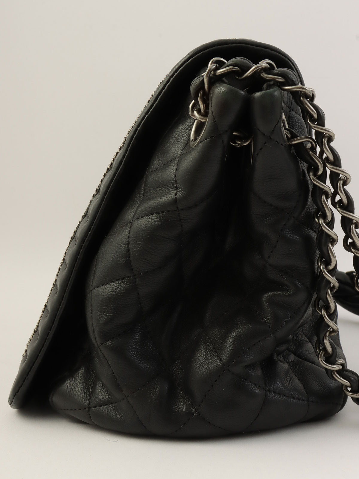 2011 CC Mark Stitch One Shoulder Bag Black