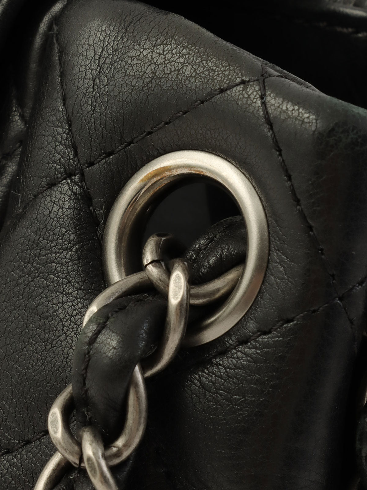 2011 CC Mark Stitch One Shoulder Bag Black