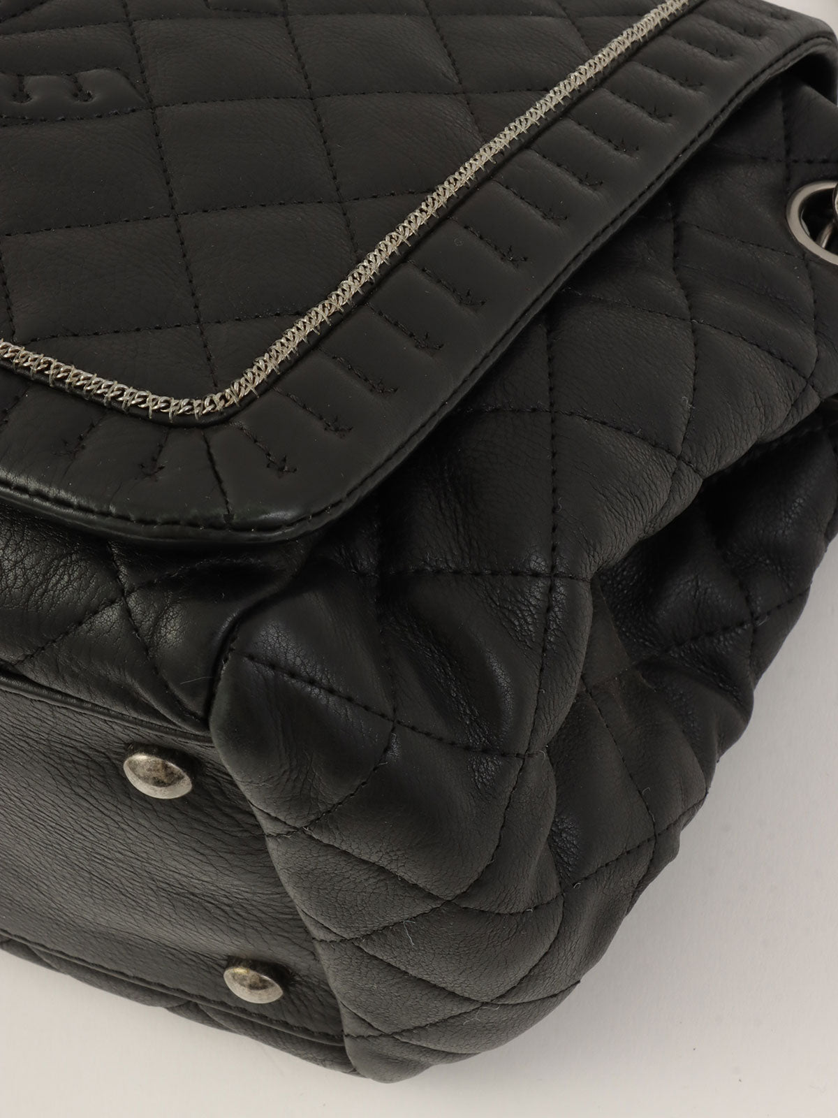 2011 CC Mark Stitch One Shoulder Bag Black