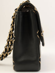 2003 Wild Stitch CC Turnlock Chain Shoulder Bag in Black