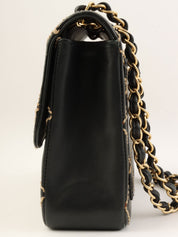 2003 Wild Stitch CC Turnlock Chain Shoulder Bag in Black
