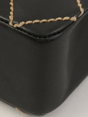 2003 Wild Stitch CC Turnlock Chain Shoulder Bag in Black