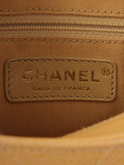 2001 Caviar Skin CC Mark Stitch Shoulder Bag, Camel