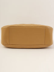 2001 Caviar Skin CC Mark Stitch Shoulder Bag, Camel