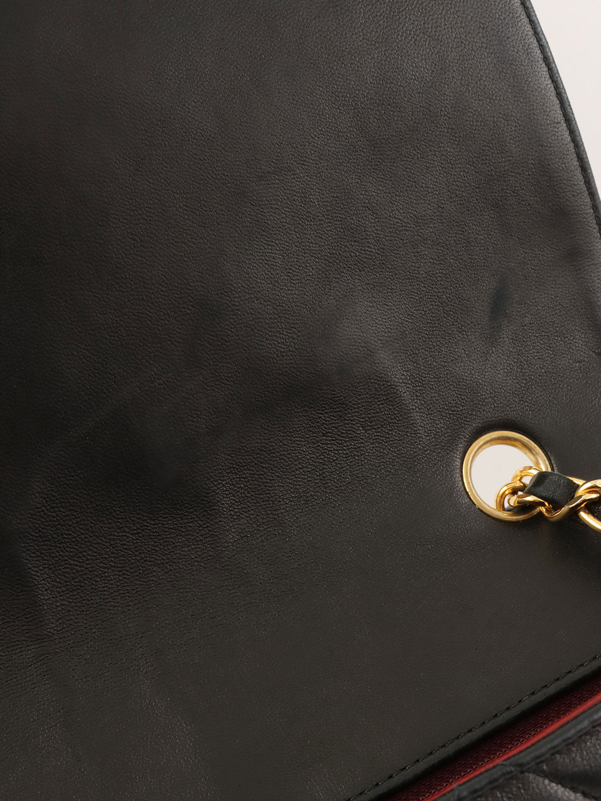 1992 Diana Flap Chain Bag 25cm Black