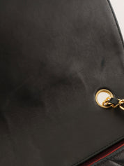 1992 Diana Flap Chain Bag 25cm Black