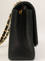 1992 Diana Flap Chain Bag 25cm Black