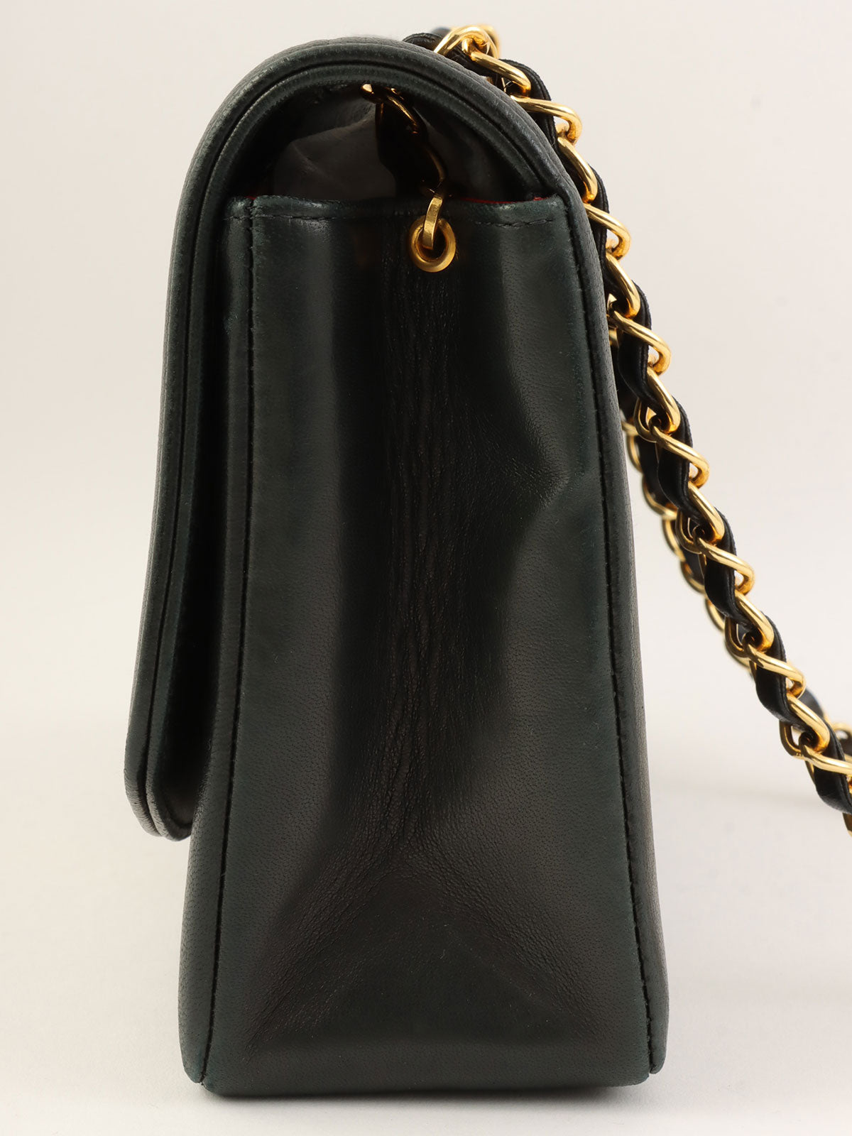 1992 Diana Flap Chain Bag 25cm Black