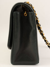 1992 Diana Flap Chain Bag 25cm Black