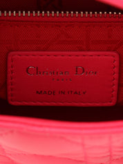 レディディオールミニカナージュステッチ2wayバッグ　ピンク