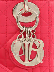 レディディオールミニカナージュステッチ2wayバッグ　ピンク