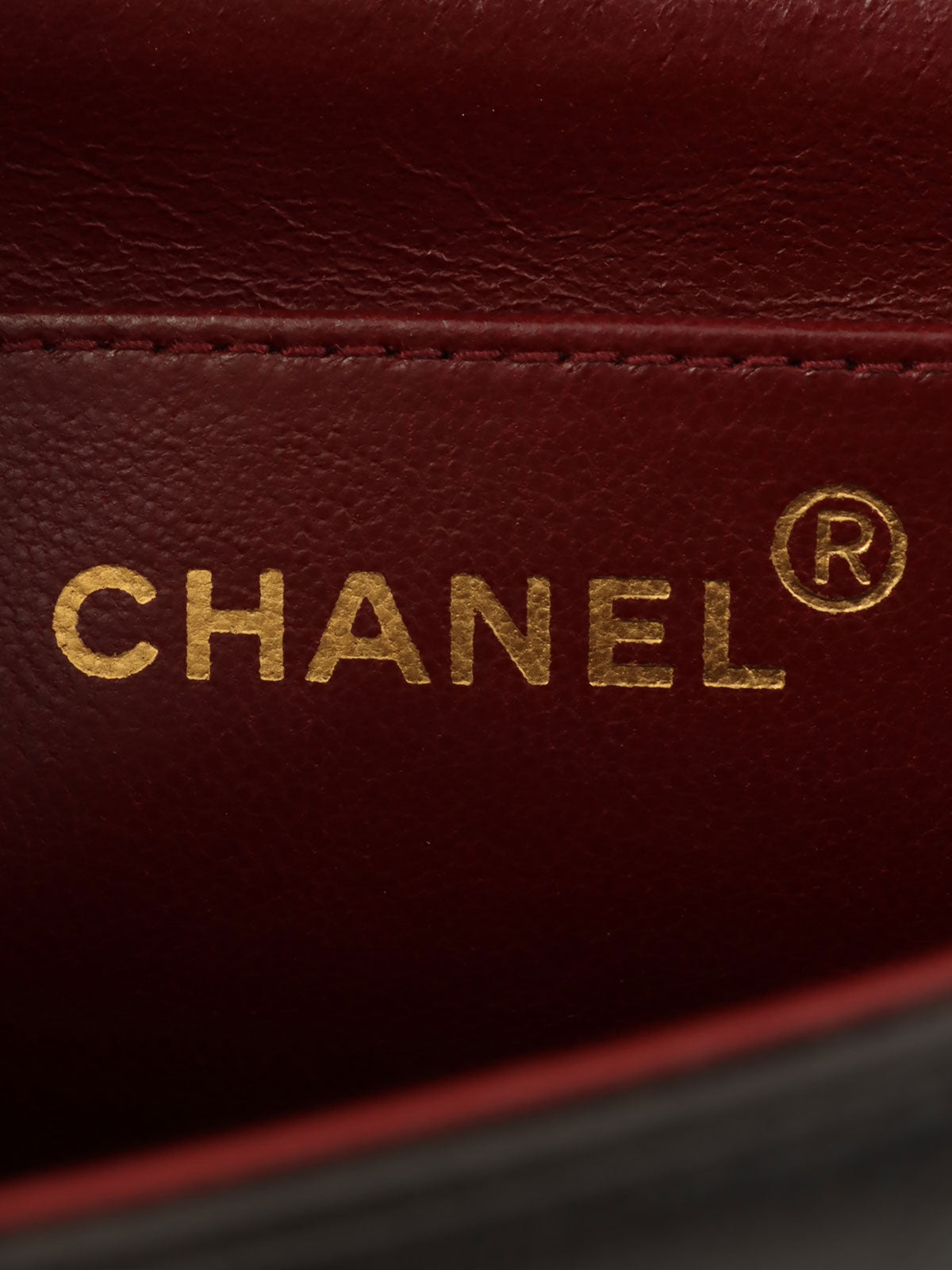 1992年頃製 マドモアゼルステッチCCターンロックチェーンショルダーバッグ ブラック