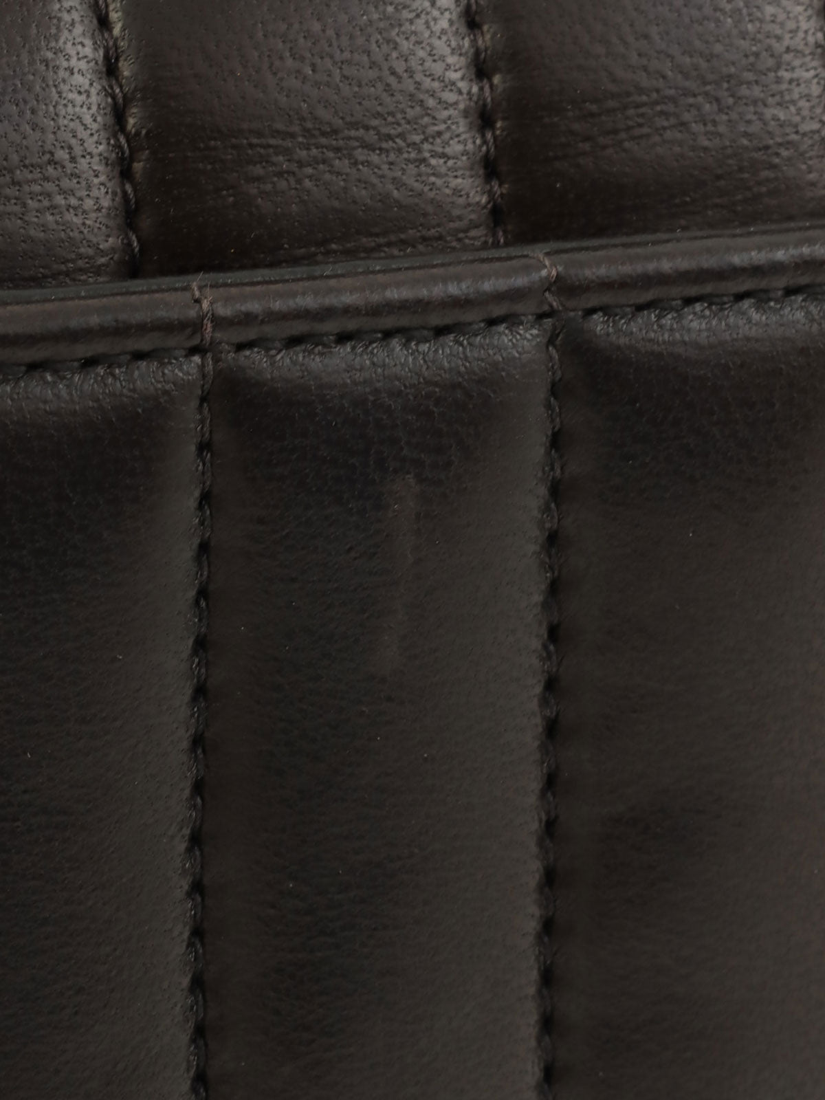 Mademoiselle Stitch CC Turnlock Chain Shoulder Bag, Black, circa 1992