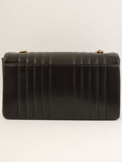 Mademoiselle Stitch CC Turnlock Chain Shoulder Bag, Black, circa 1992