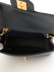 1995年頃製 クラシックフラップチェーンバッグミニ ネイビー