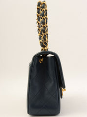 1995 Classic Flap Chain Bag Mini Navy