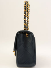 1995年頃製 クラシックフラップチェーンバッグミニ ネイビー