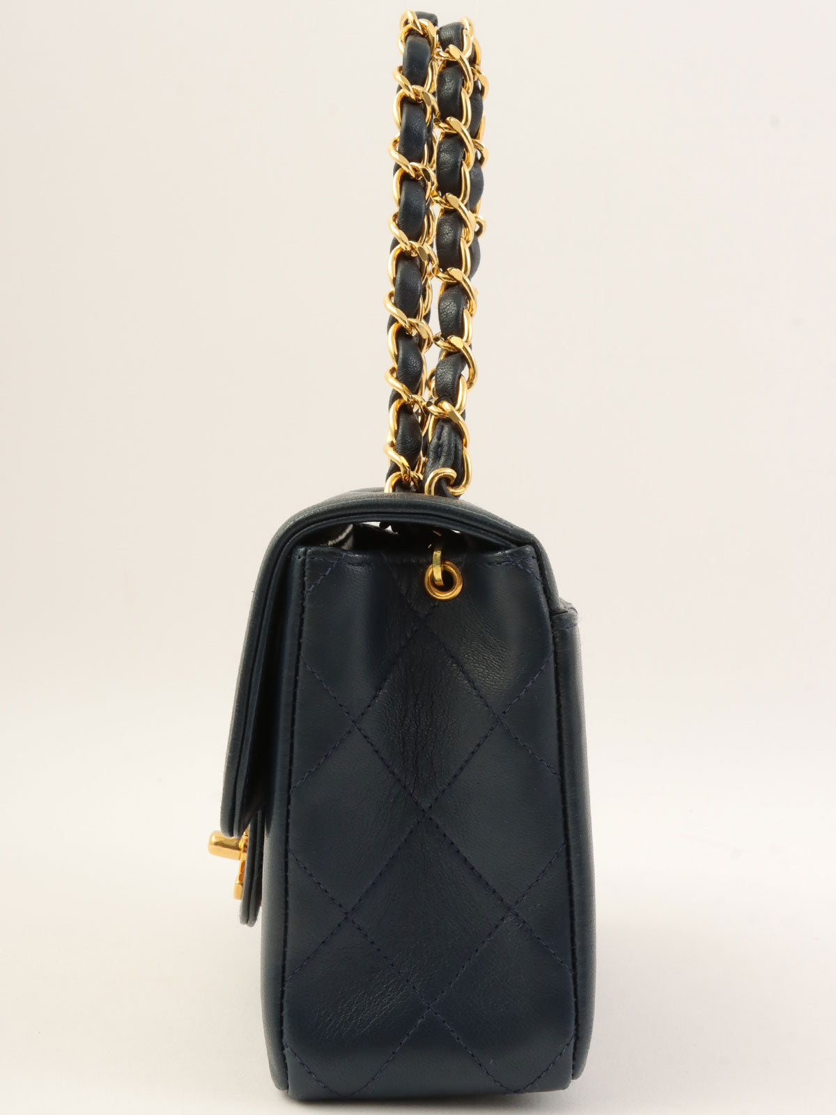 1995年頃製 クラシックフラップチェーンバッグミニ ネイビー