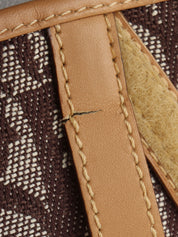 トロッターパターンサドルバッグ ブラウン/ベージュ