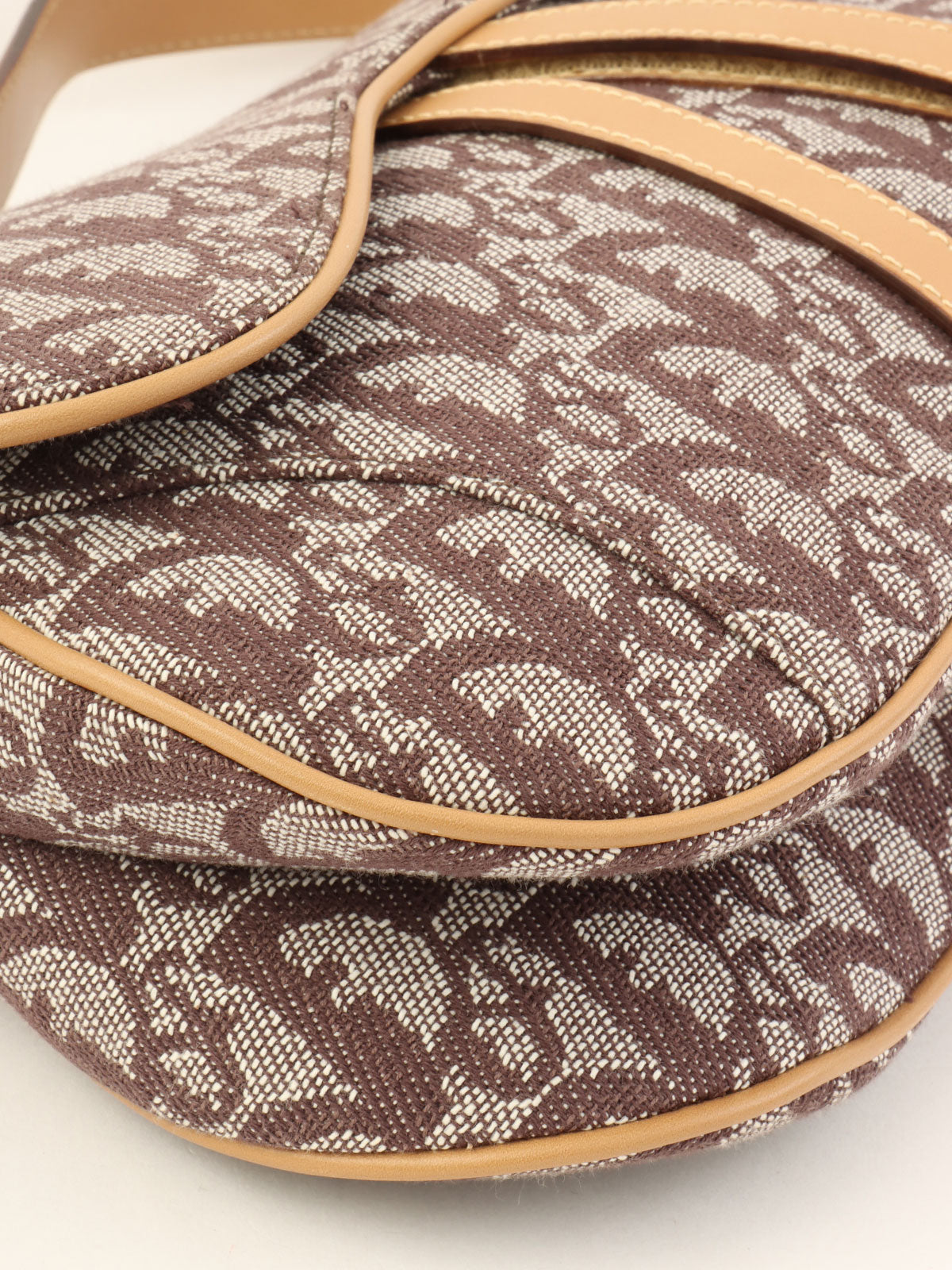 トロッターパターンサドルバッグ ブラウン/ベージュ